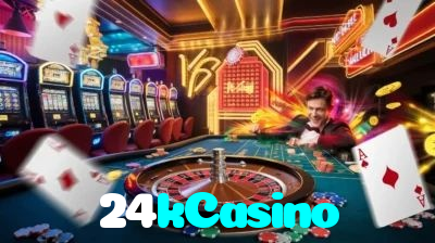24kCasino casino presented on mobile device in Pakistan with slots and live games